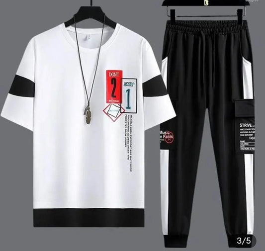 Cargo Track Suit white